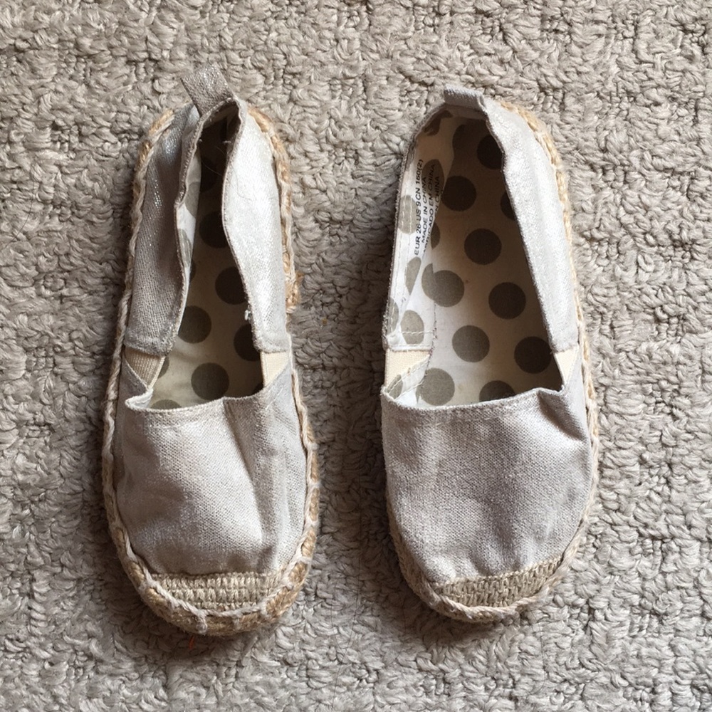 H&M Silver Espadrilles